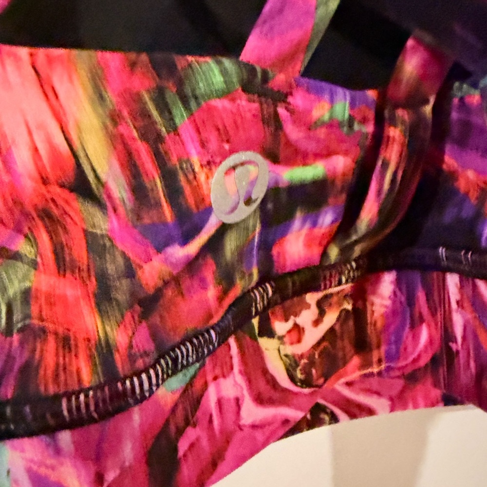 lululemon athletica Multicolor Abstract Print Sports Bra - Picture 3 of 3